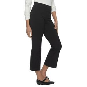 Felina Tummy Control Kick Crop Pant (Size M) Black NWOT